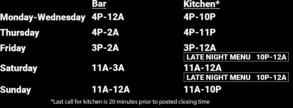 Hours of Operation